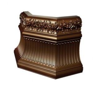 Kafel-Kar ahjupott C17 - sokkel 'Vintage' lõigatud nurk 16,5 x 16,5 x 20 (22 x 22)